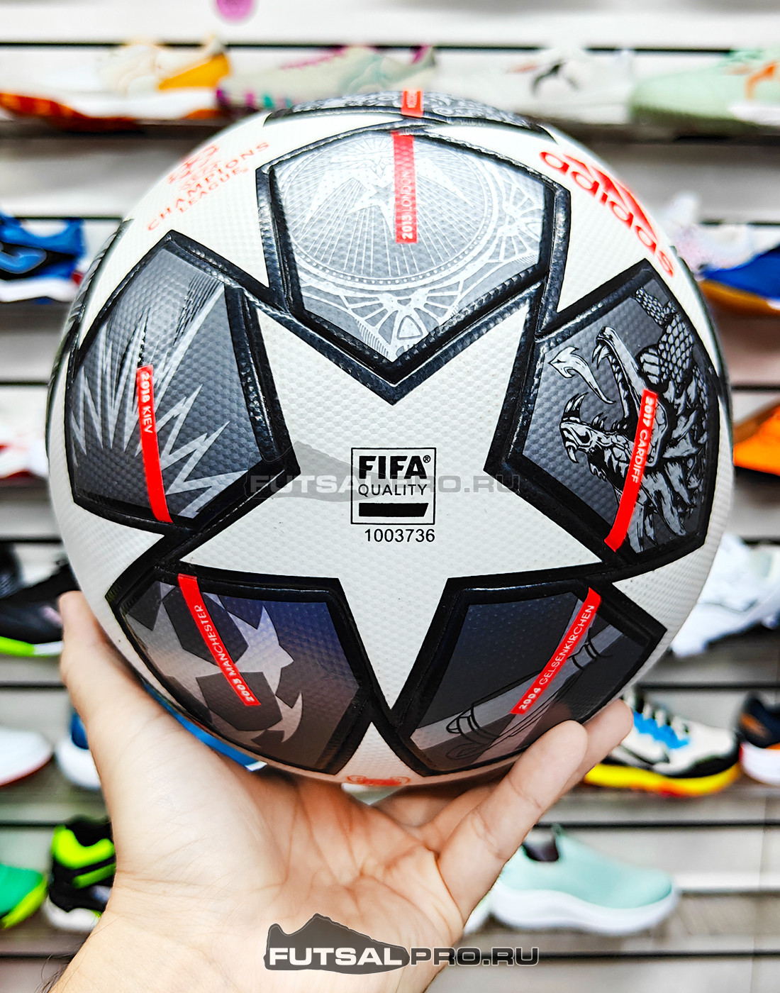 Мяч ADIDAS FINALE LGE FIFA QUALITY GK3468 для футбола (5)