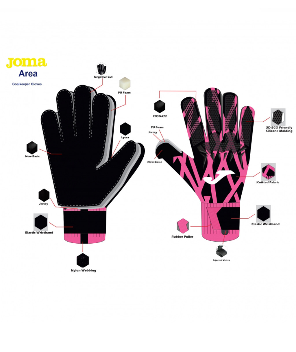 Перчатки JOMA AREA 360 400911.105 Перчатки JOMA AREA 360 400911.105 Фуксия