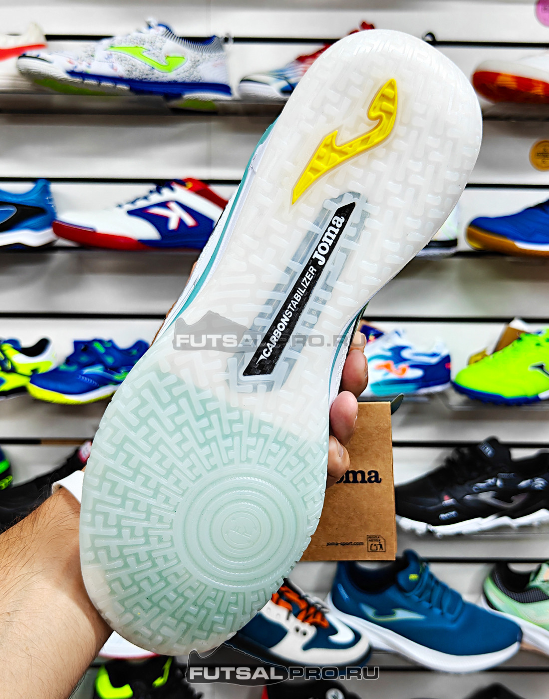 Футзалки JOMA REGATE CARBON RECW2602IN Белые