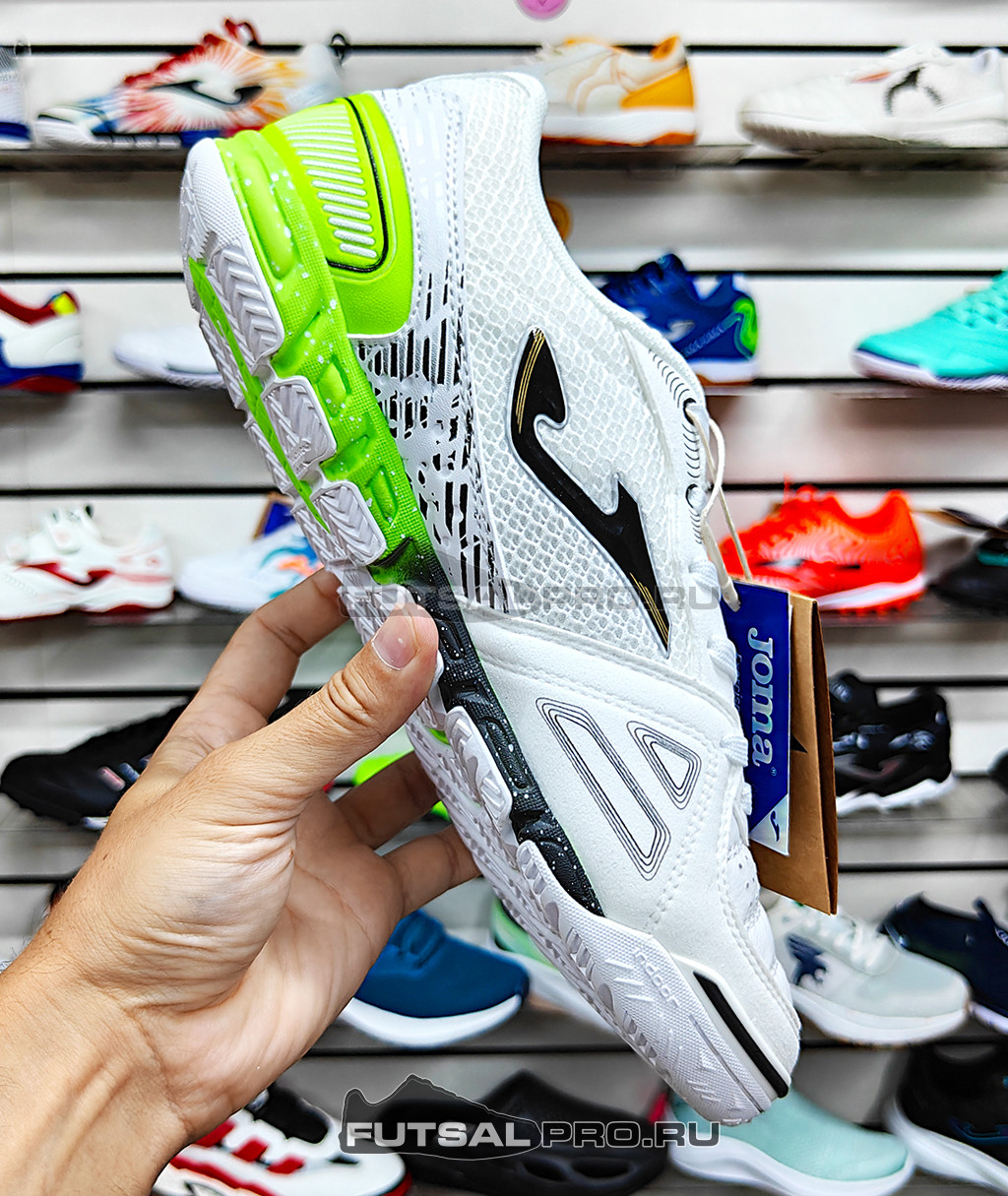 Футзалки Joma Mundial MUNW2632IN Белые – бок Футзалки Joma Mundial MUNW2632IN Белые