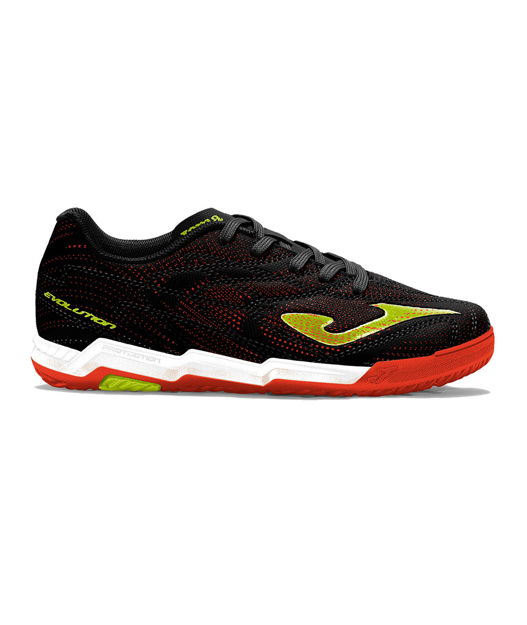 Детские футзалки JOMA EVOLUTION EVJW2601IN Черные Детские футзалки JOMA EVOLUTION EVJW2601IN Черные