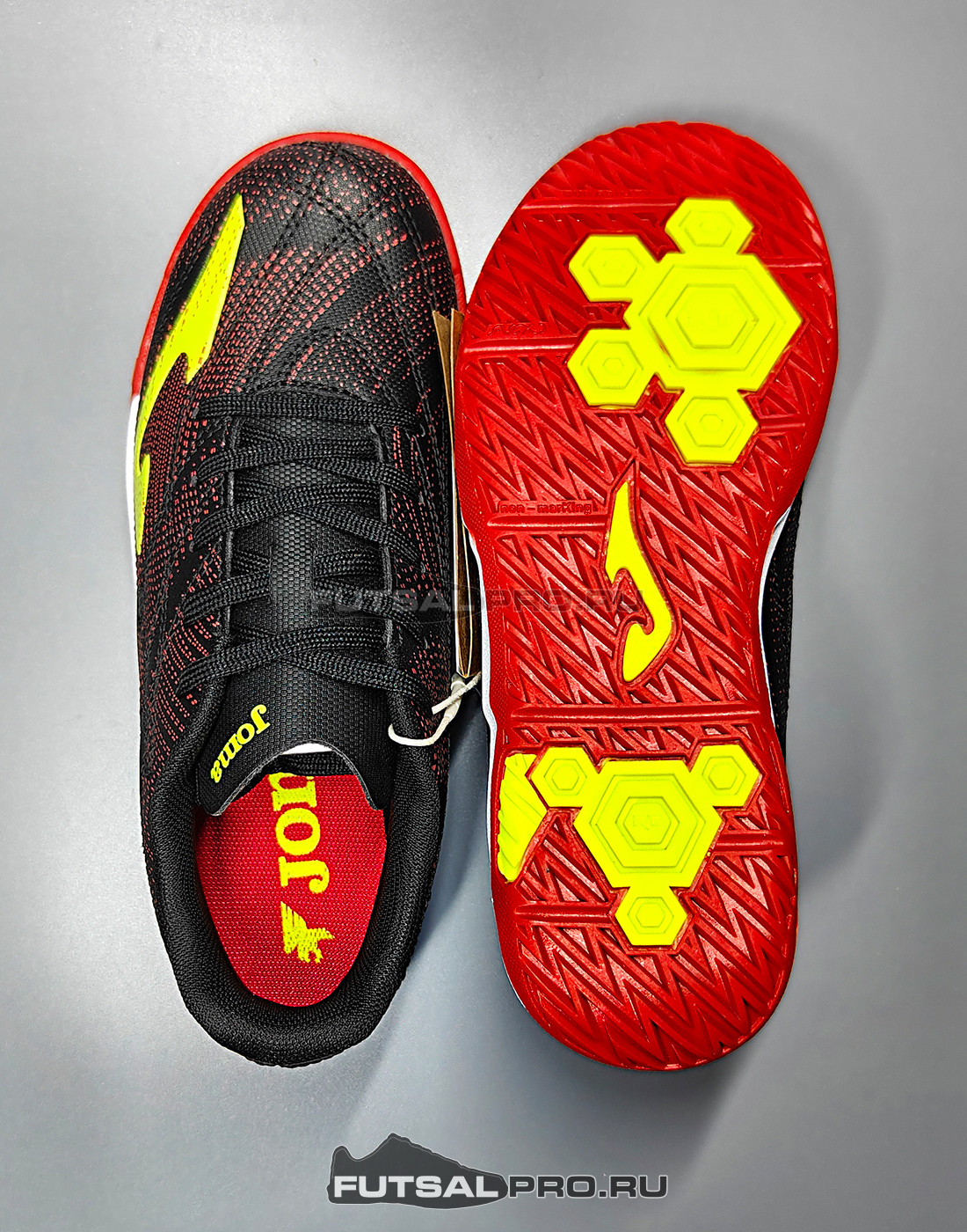 Детские футзалки JOMA EVOLUTION EVJW2601IN Черные