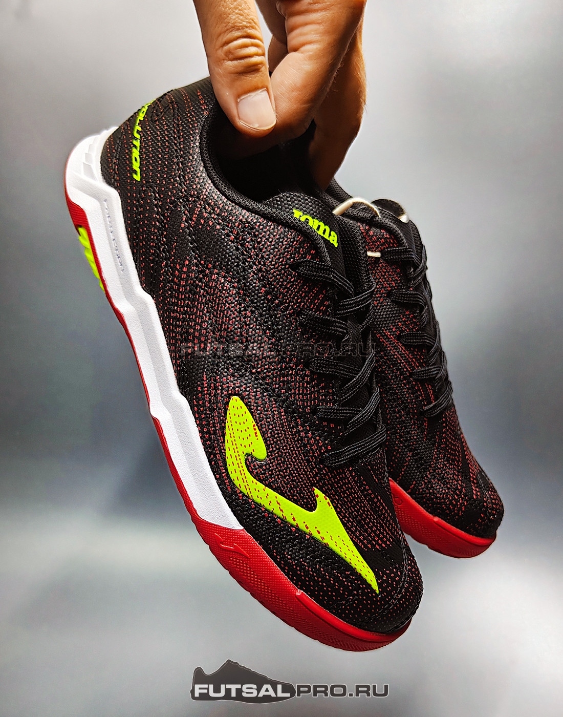 Детские футзалки JOMA EVOLUTION EVJW2601IN Черные