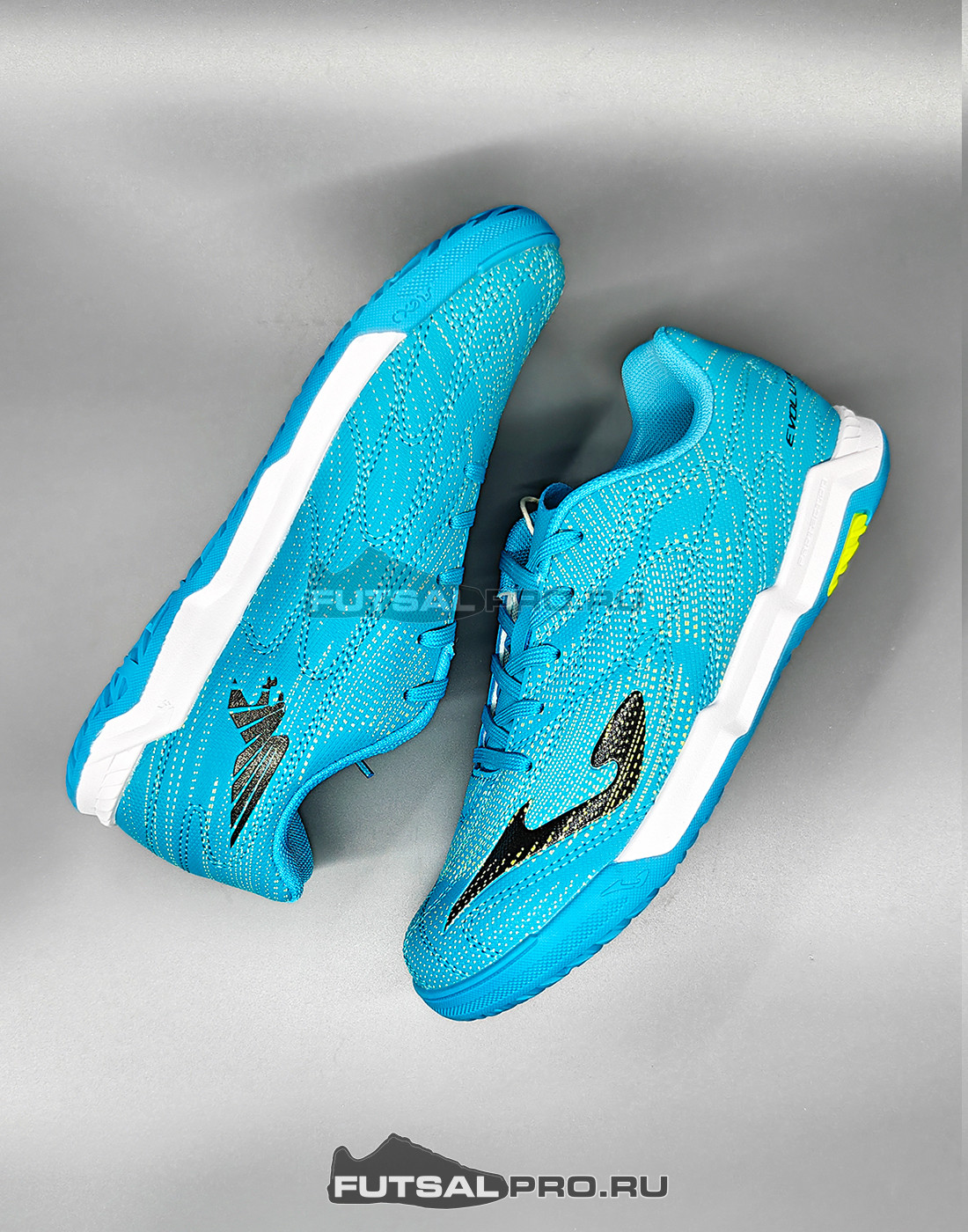 Детские футзалки JOMA EVOLUTION EVJW2627IN Бирюзовые