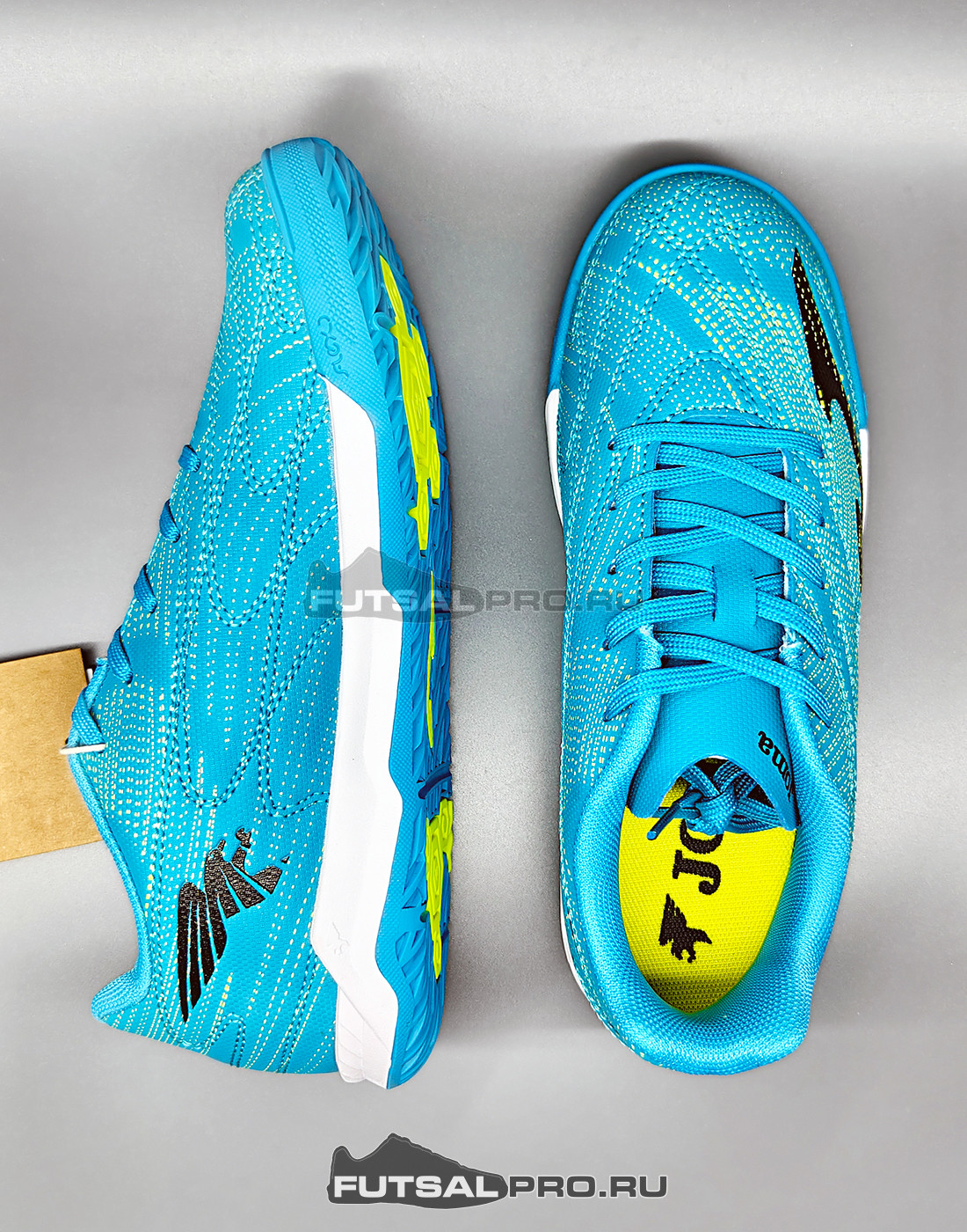 Детские футзалки JOMA EVOLUTION EVJW2627IN Бирюзовые