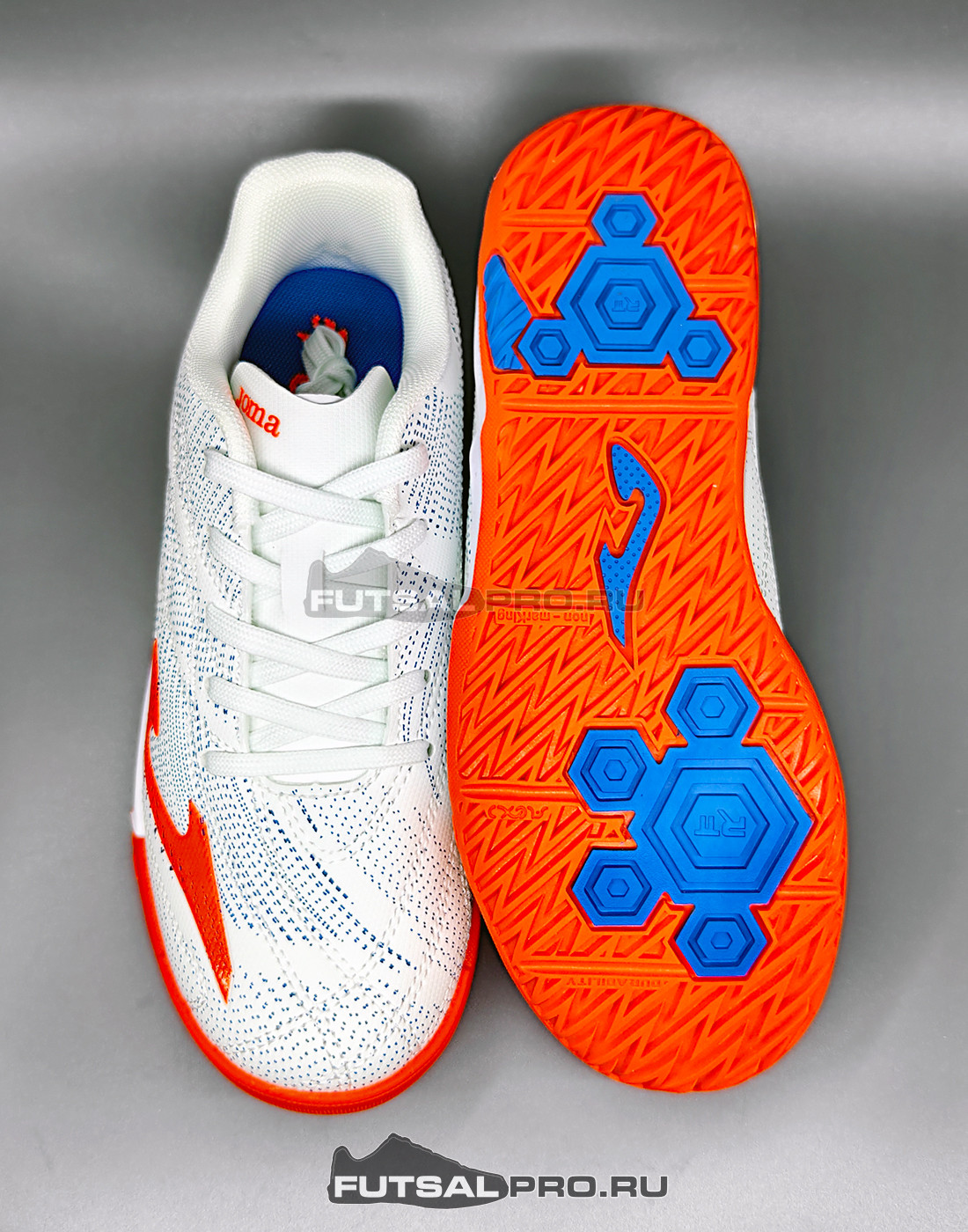 Детские футзалки JOMA EVOLUTION EVJW2602IN Белые