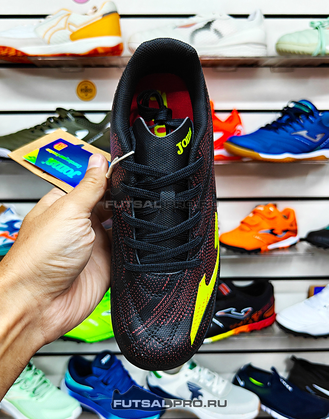 Детские сороконожки Joma EVOLUTION EVJW2601TF Черные