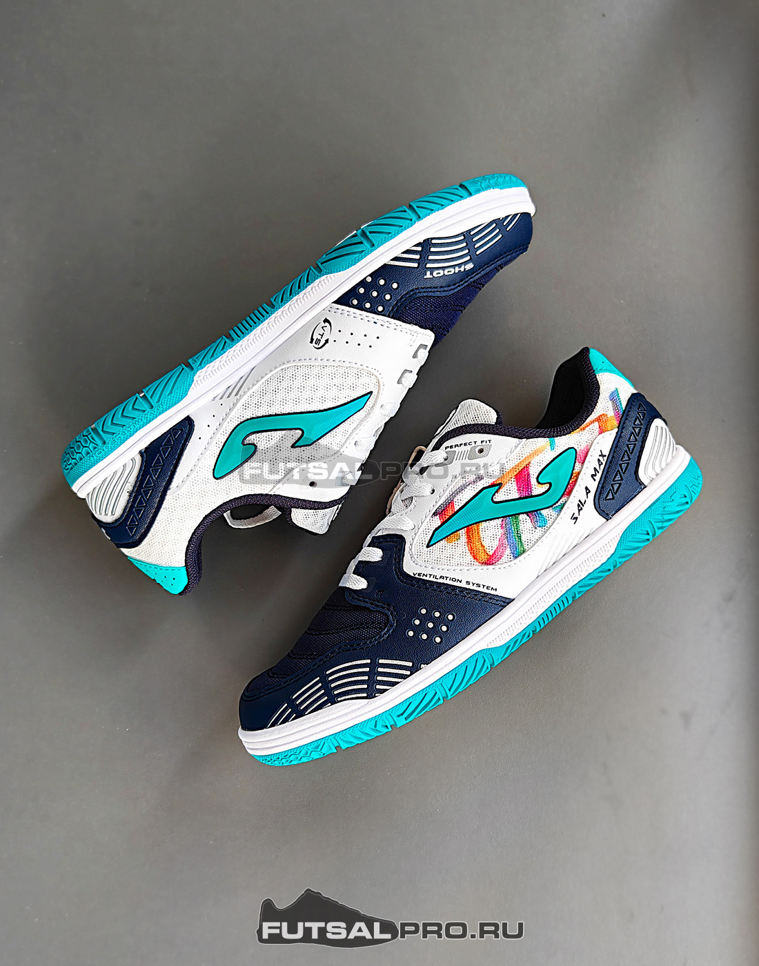 Детские футзалки Joma SALA MAX SMJW2633IN Темно-синие/белые