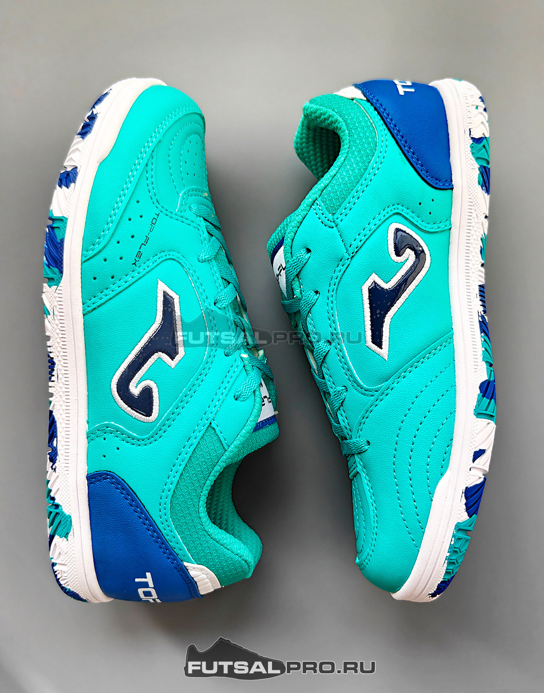 Детские футзалки JOMA TOP FLEX TPJW2627IN Бирюзовые